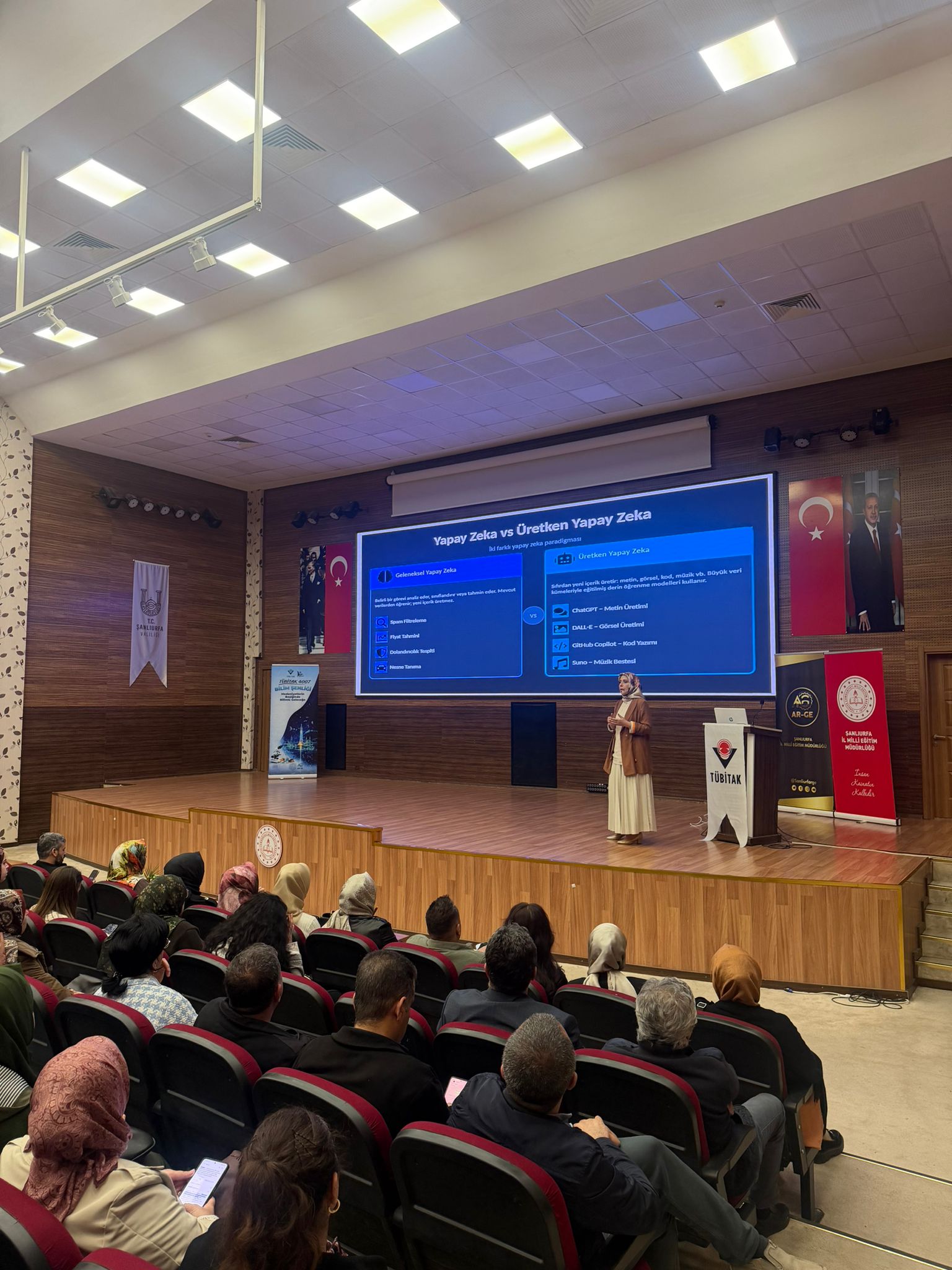 TÜBİTAK 4007 Bilim Şenliği kapsamında Matematik Eğitiminde Yapay Zekâ Eğitimi Gerçekleştirildi